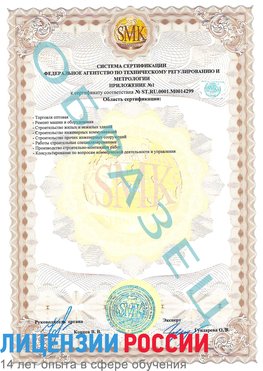 Образец сертификата соответствия (приложение) Печора Сертификат ISO 14001